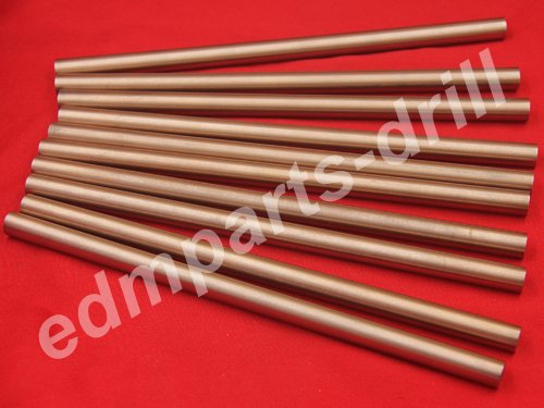 Copper tungsten rod CuW75 for spark EDM D10x200mm