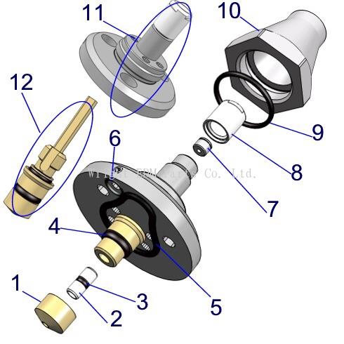 Charmilles Long sapphire Assy set 135018481, 135016355, 135016358, 135018246, 109410007