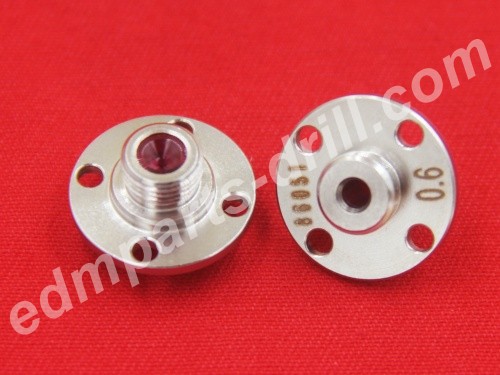 Sodick EDM parts J17100A Sub Guide Ruby ID 0.6mm 